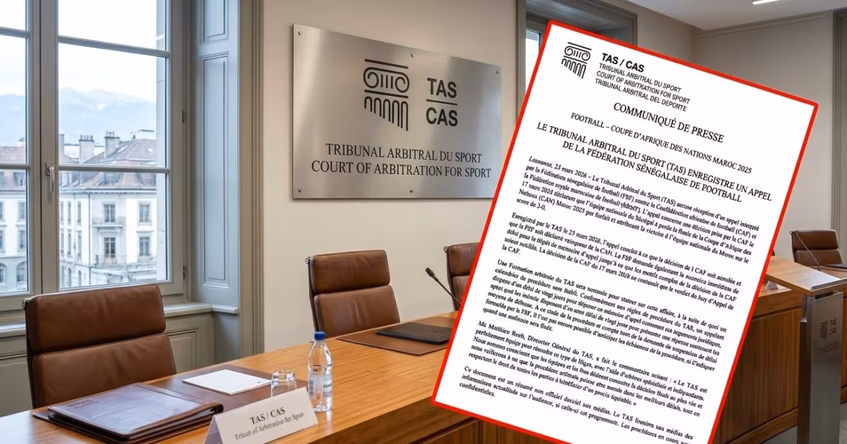 CAN 2025 : Le TAS dévoile les arbitres qui examineront l’appel du Sénégal