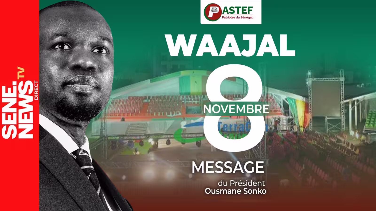 DIRECT : Suivez le nouveau message de Ousmane Sonko pour le téra-meeting du 8 novembre