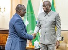 Le Président de la République reçoit le Ministre d'État, Ministre de l'Agriculture de Côte d'Ivoire