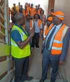 Nouvelle visite des chantiers universitaires par le ministre Charles Edgar Mombo