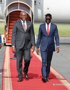 Les échanges entre Brice Clotaire Oligui Nguema et Bassirou Diomaye Faye