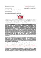 CESL dénonce la non-ouverture du campus social et menace de durcir le ton