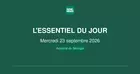 Actualité du Sénégal : l’essentiel de ce mercredi 23 septembre 2026
