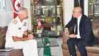 Khaled Sehili reçoit le commandant de la Sixième flotte américaine