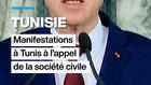 Tunisie : manifestations à Tunis à l'appel de la société civile