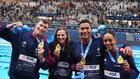 Euro de natation: sacrés en relais mixte, la belle soirée des Bleus et de Grousset
