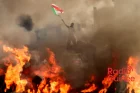 Manifestations à los angeles : le drapeau mexicain, symbole d'unité et de lutte