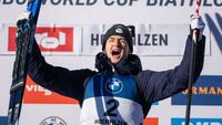Biathlon: Eric Perrot remporte la poursuite de Hochfilzen