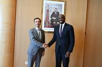 Le ministre de l'Economie numérique gabonais reçu par le Président directeur général de Maroc Telecom