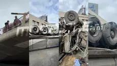 Pont La République: Un poids lourd chute dans…un bureau de la Poste