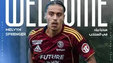 Le latéral gauche Melvin Springer avec les Aiglons de Carthage