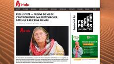 L’otage autrichienne Eva Gretzmacher vivante, selon une photo diffusée par le média nigérien Aïr Info