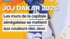 JOJ 2026 : les murs de Dakar se mettent aux couleurs des Jeux