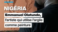 Nigeria : Emmanuel Olatunde, l'artiste qui utilise de l'argile comme peinture