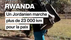 Saddam Alaya, le Jordanien qui marche pour la paix est arrivé au Rwanda
