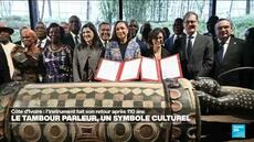 Le tambour parleur officiellement restitué à la Côte d'Ivoire par la France