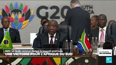 G20 en Afrique du Sud: un texte commun adopté malgré le boycott américain