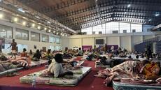 RDC: trois mois après les inondations, des sinistrés sont toujours abrités au stade Tata Raphaël