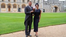 David Beckham décoré par Charles III lors d'une cérémonie au château de Windsor
