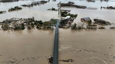 C'est un océan: la Garonne toujours en alerte rouge crues, avant de nouvelles pluies