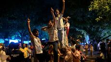 A New Delhi, la grande lessive du camp des manifestants étudiants