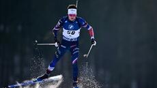 Biathlon: Perrot pour l'instant impuissant face à Giacomel