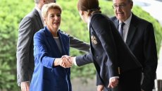 La présidente suisse à Washington pour des discussions d'urgence sur les droits de douane