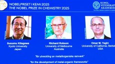 Le Nobel de chimie consacre de nouvelles structures moléculaires au potentiel énorme