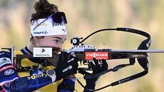 Biathlon: Jeanmonnot retrouve le podium en sprint à Ruhpolding