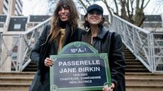 Inauguration à Paris d'une passerelle Jane Birkin