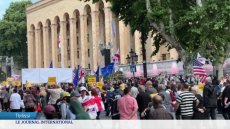 Géorgie : manifestation pro-occidentale devant le Parlement