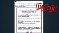 Non, l'ambassade de France au Tchad n'a pas suspendu la délivrance des visas