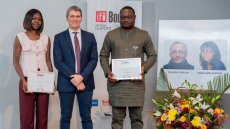 Carine Kogné et Johannes Amos Kodjo, lauréats 2025 de la Bourse Ghislaine Dupont et Claude Verlon