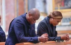 Participation du Chef de l'État à la messe de la Toussaint à la Chiesa di San Bernardo alle Terme