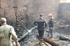 Zagora : un violent incendie ravage plus de 1.500 palmiers dans l'oasis du Drâa