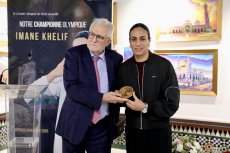 Imane Khelif honorée à la Grande Mosquée de Paris