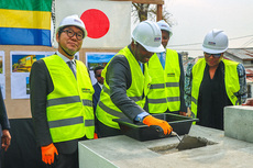 Pose de la première pierre de l'annexe de l'École Nationale de la Magistrature (ENM)