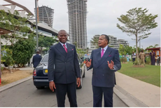Le Chef de l'État et son homologue Denis Sassou Nguesso visitent les grands chantiers de Libreville