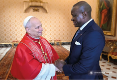 Le Chef de L'État adresse au Pape Léon XIV ses vœux de prompt rétablissement.