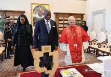 Brice Clotaire Oligui Nguema reçu par le Pape Léon XIV