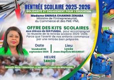 Mayumba : La Ministre Gninga Chaning Zenaba au chevet des élèves pour la rentrée scolaire