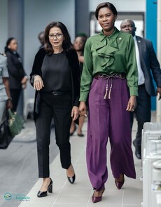 Dr Najat Maalla M'jid reçue par Zita Oligui Nguema à la Fondation Ma Bannière