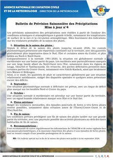 Hivernage 2026 : l’ANACIM prévoit un septembre déficitaire et une fin de saison tardive