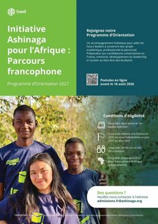 Programme d’Orientation 2027 de l’Initiative Ashinaga : candidatures jusqu’au 16 août 2026